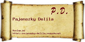 Pajenszky Delila névjegykártya